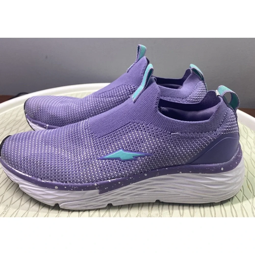 Avia Womens‎ Skip-on Athletic Shoes Purple Comfort Sneakers LightWeight Sz. 6.5
